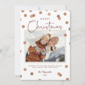 紙吹雪ドットメリークリスマス2写真 シーズンカード (正面)
