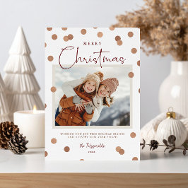 紙吹雪ドットメリークリスマス2写真 シーズンカード