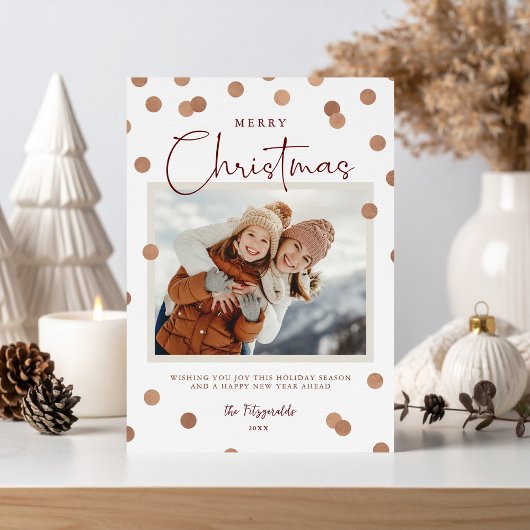 紙吹雪ドットメリークリスマス2写真 シーズンカード