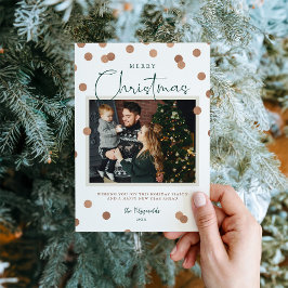 紙吹雪ドットメリークリスマス2写真 シーズンカード