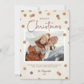 紙吹雪ドットメリークリスマス2写真 シーズンカード (正面)