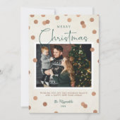 紙吹雪ドットメリークリスマス2写真 シーズンカード (正面)