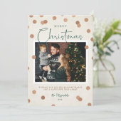 紙吹雪ドットメリークリスマス2写真 シーズンカード (スタンド正面)