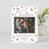 紙吹雪ドットメリークリスマス2写真 シーズンカード (スタンド正面)