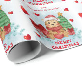 紙吹雪ハートキティ猫グランドキッズクリスマス ラッピングペーパー (ロールコーナー)