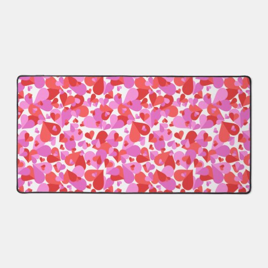 紙吹雪ハートミックス デスクマット (正面)