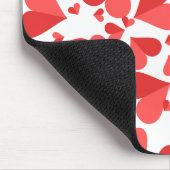 紙吹雪ハート赤 マウスパッド (コーナー)