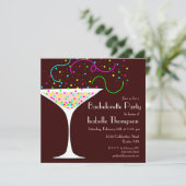 紙吹雪バチェロレッテ招待状 招待状 (スタンド正面)