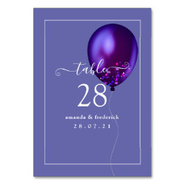 紙吹雪バルーンテーブル番号 テーブルナンバー