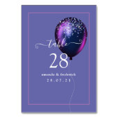 紙吹雪バルーンテーブル番号 テーブルナンバー (裏面)