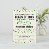 紙吹雪パーティの招待状2015卒業 招待状 (スタンド正面)