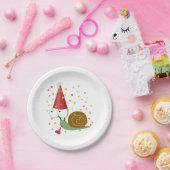 紙吹雪パーティーカタツムリ ペーパープレート (パーティー)