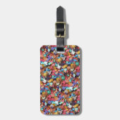 紙吹雪パーティーカラフルカーニバルおもしろい ラゲッジタグ (正面縦)