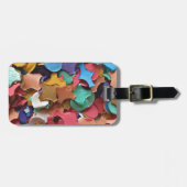 紙吹雪パーティーカラフルカーニバルおもしろい ラゲッジタグ (正面横)