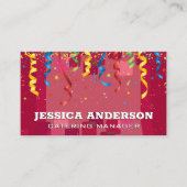 紙吹雪パーティーケータリングイベント 名刺 (正面)