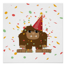 紙吹雪パーティーサスカッチビッグフット ポスター