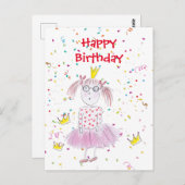 紙吹雪パーティー白 ポストカード (正面/裏面)