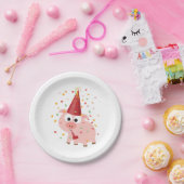 紙吹雪パーティー豚 ペーパープレート (パーティー)