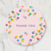 紙吹雪ピンクサンキュー フェイバータグ (正面)