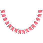 紙吹雪ピンク水彩抽象芸術色彩の鮮やか バンティングフラッグ (全)