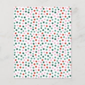 紙吹雪ピンク、赤、緑のパターン (正面)