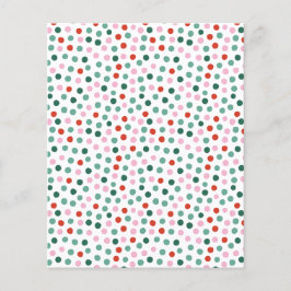 紙吹雪ピンク、赤、緑のパターン