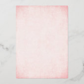 紙吹雪ピンク&金ゴールドスウィート16パーティー 箔招待状 (裏面)