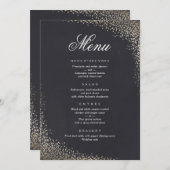 紙吹雪フェイクフォイルのディナーメニュー メニュー (正面/裏面)