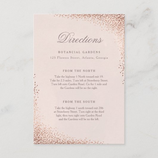 紙吹雪フォイル方向カード エンクロージャーカード (正面)