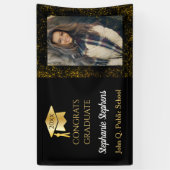 紙吹雪フォトおめでとう大学院名 |学校 横断幕 (縦)