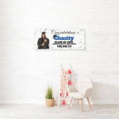 紙吹雪フォト卒業バナー 横断幕 (インサイチュ)