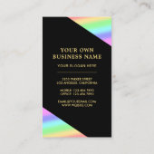 紙吹雪フレグランカラフルグレインボー香水ボトル 名刺 (裏面)