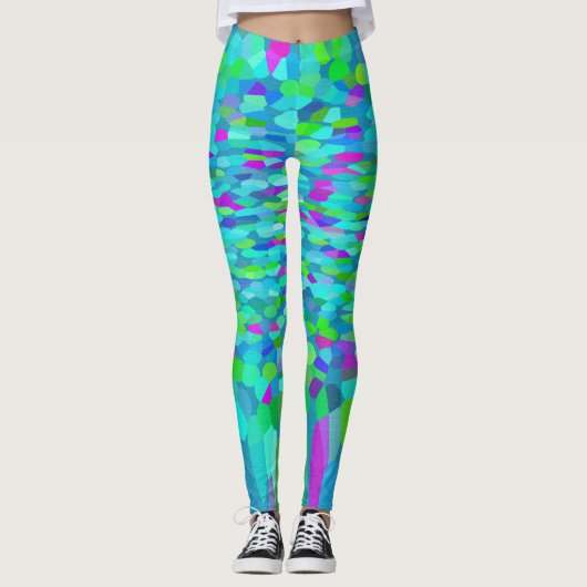 紙吹雪ブルースフリンジ レギンス (正面)