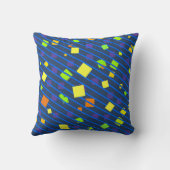 紙吹雪ブルー装飾装飾用クッション クッション (裏面)