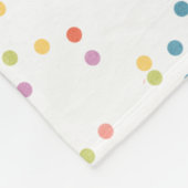 紙吹雪ベビーガール毛布 フリースブランケット (角)