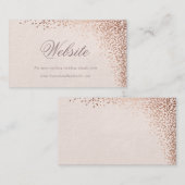 紙吹雪ホイフェイクル結婚のウェブサイトカード エンクロージャーカード (正面/裏面)
