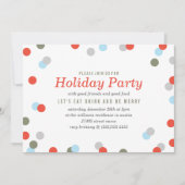 紙吹雪ホリデーパーティー 招待状 (正面)