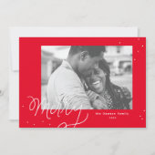 紙吹雪メリーフェスティバルフォトホリデーカード シーズンカード (正面)