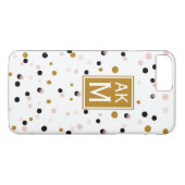 紙吹雪モダンドットモノグラムiPhone 7プラスケース Case-Mate iPhoneケース (裏面(横))