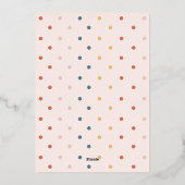 紙吹雪モダンハッピー明るい2フォトアーチ 箔シーズンカード (裏面)