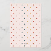 紙吹雪モダンハッピー明るい2フォトアーチ 箔シーズンカード (裏面)