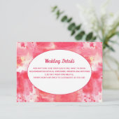 紙吹雪モダンピンクウォーター結婚カラー詳細 エンクロージャーカード (スタンド正面)
