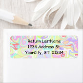 紙吹雪ラベル(差出人住所テンプレート) ラベル (インサイチュ)