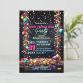 紙吹雪リボン大晦日パーティー 招待状 (スタンド正面)