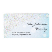 紙吹雪住所 シール (正面)