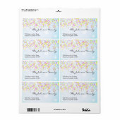 紙吹雪住所 シール (フルシート)