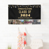 紙吹雪写真おめでとう卒業生のクラス 横断幕 (インサイチュ)