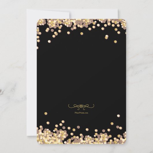 紙吹雪医学卒業招待状 招待状 (裏面)