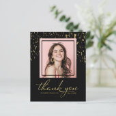 紙吹雪卒業写真の予算サンキューカード (スタンド正面)