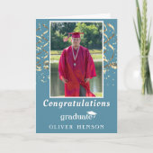 紙吹雪卒業記念写真 カード (正面)